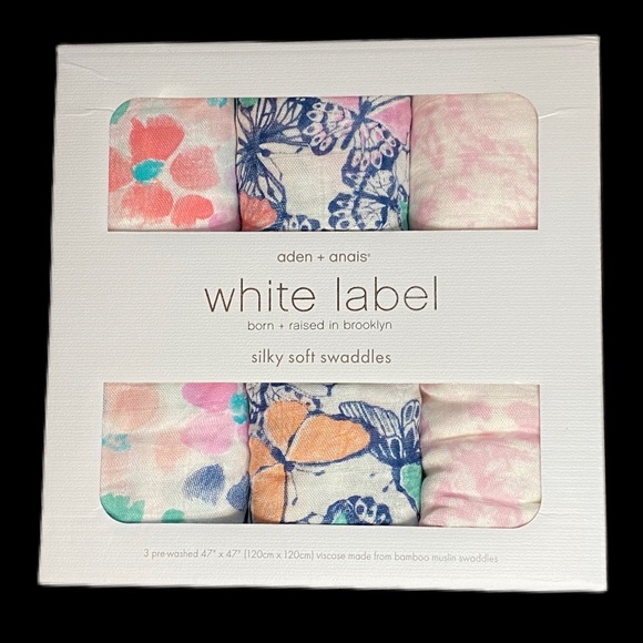 aden + anais Other - Aden Anais White Label Silky Soft Swaddle 3pk